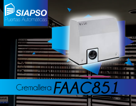 MOTOR DE CREMALLERA FAAC C851